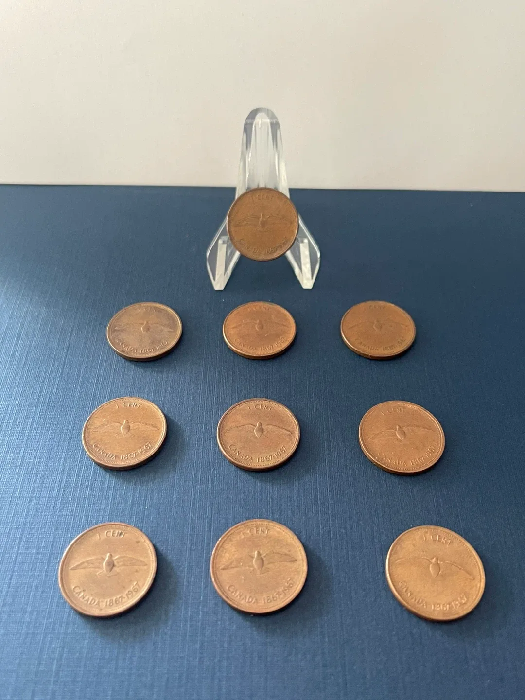 1967 centennial 1 cent coins thumbnail