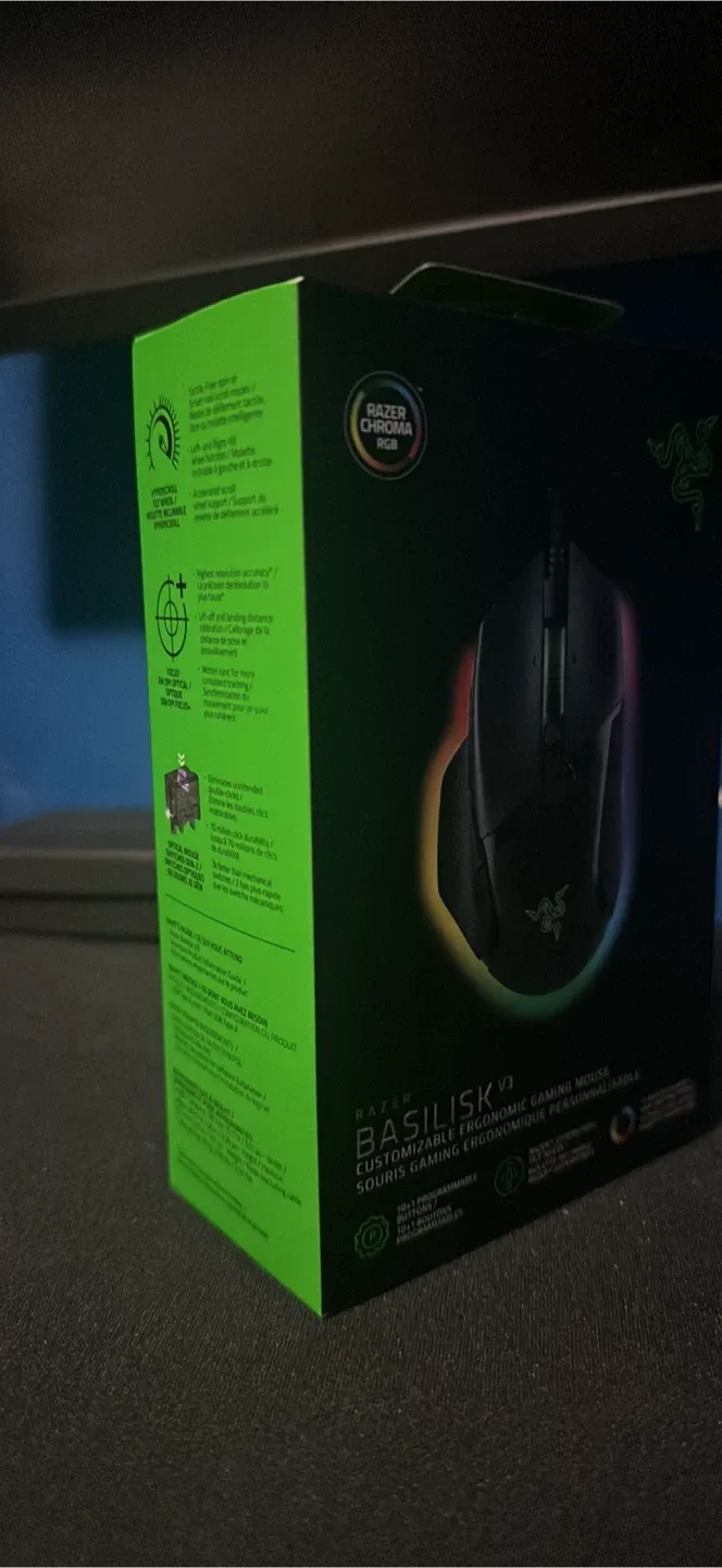 New Razer Basilisk V3 Customizable Ergonomic Gaming Mouse image indicator(3)