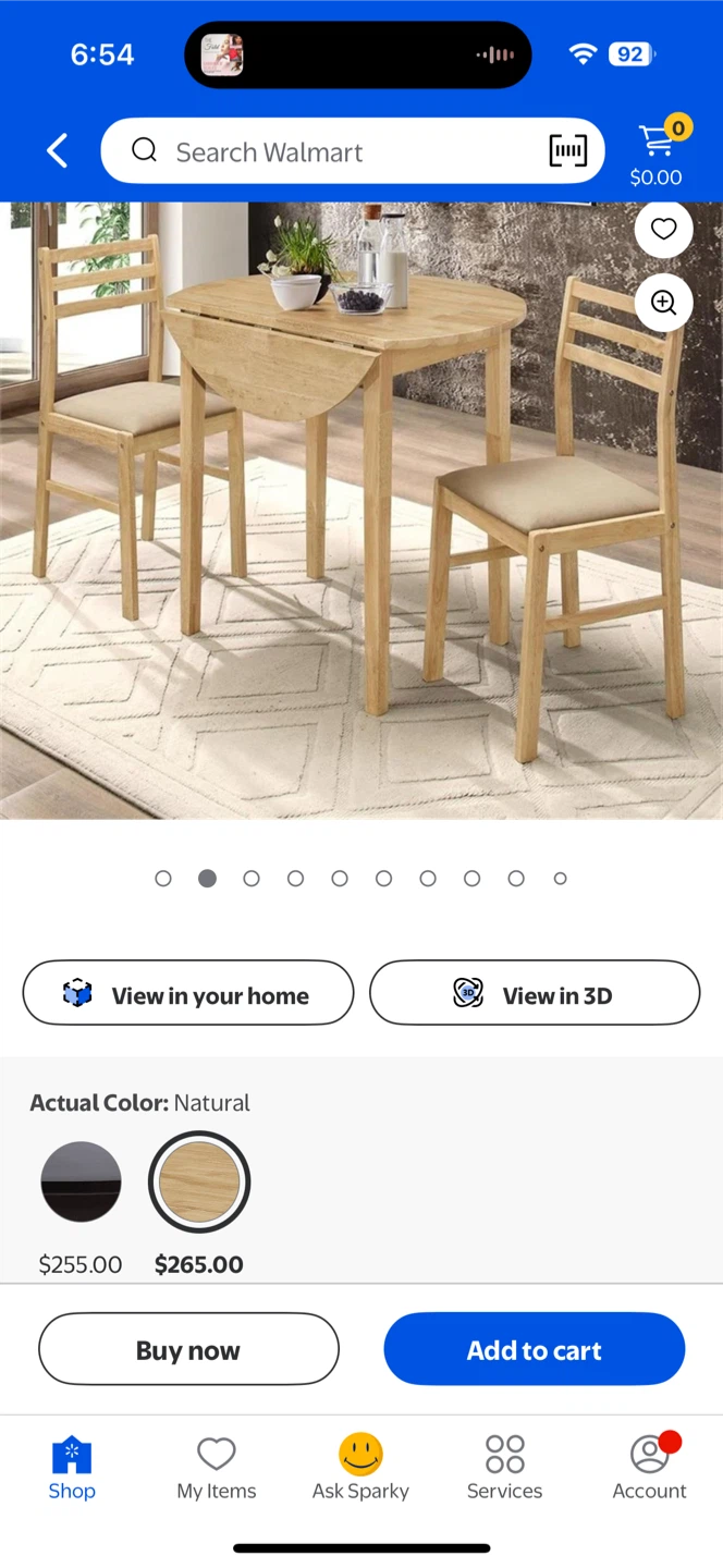 New Coaster Company 3-Piece Breakfast Table Set - Natural
