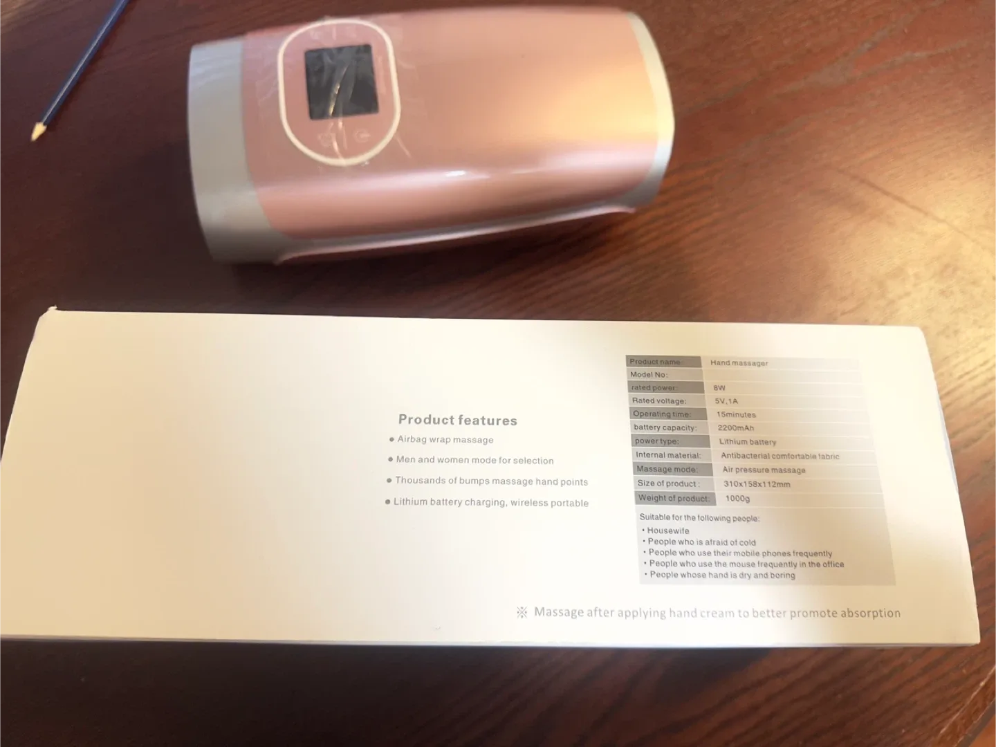 Hand Massager - Airbag Wrap - Pink image indicator(3)