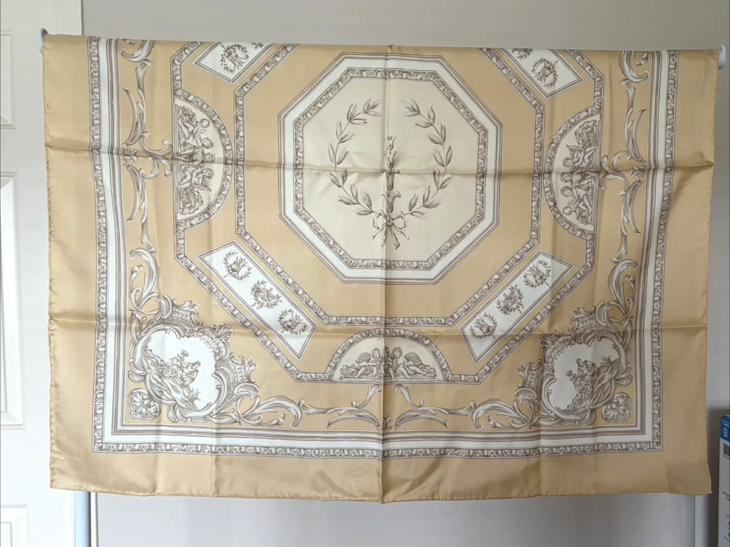 100% Silk Scarf with Angelic Design thumbnail