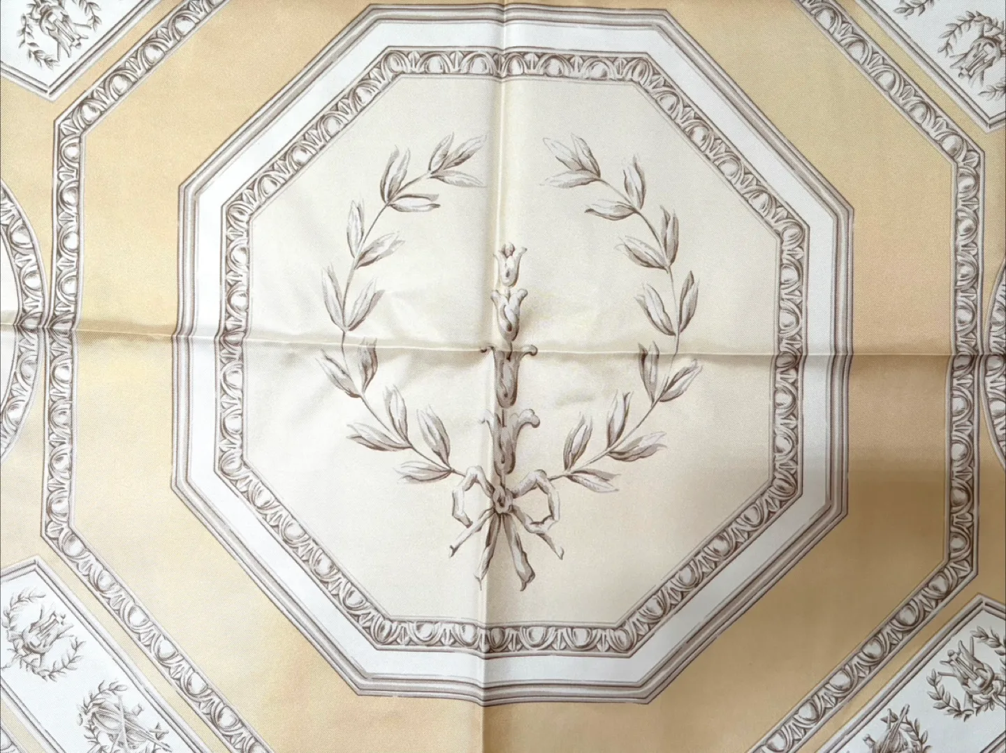 100% Silk Scarf with Angelic Design image indicator(2)