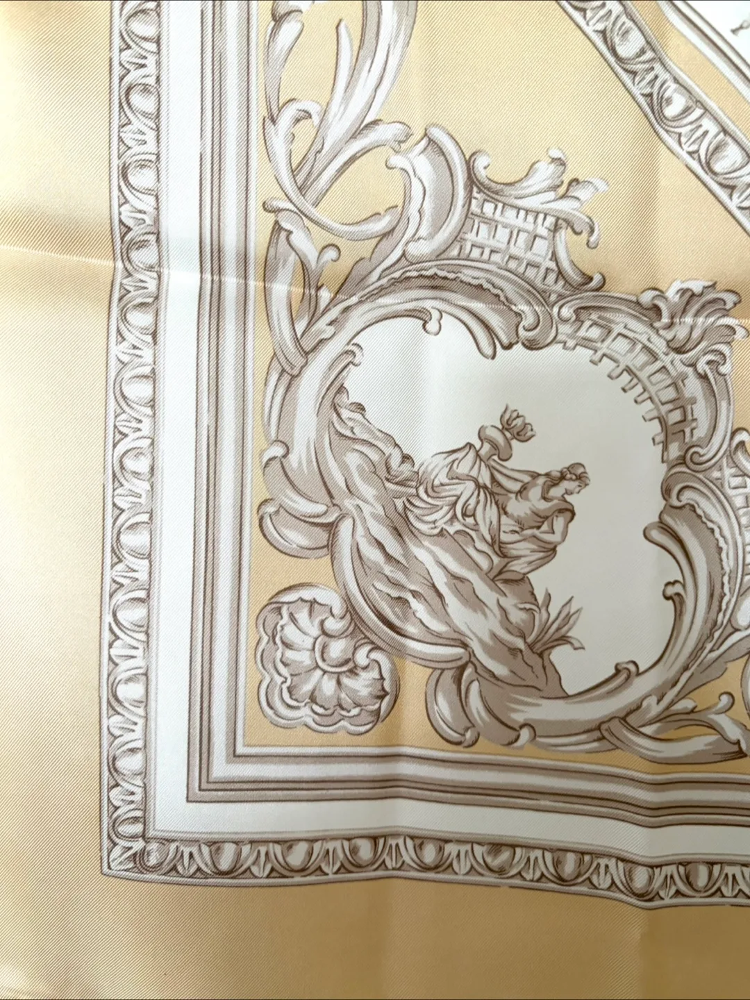 100% Silk Scarf with Angelic Design image indicator(4)