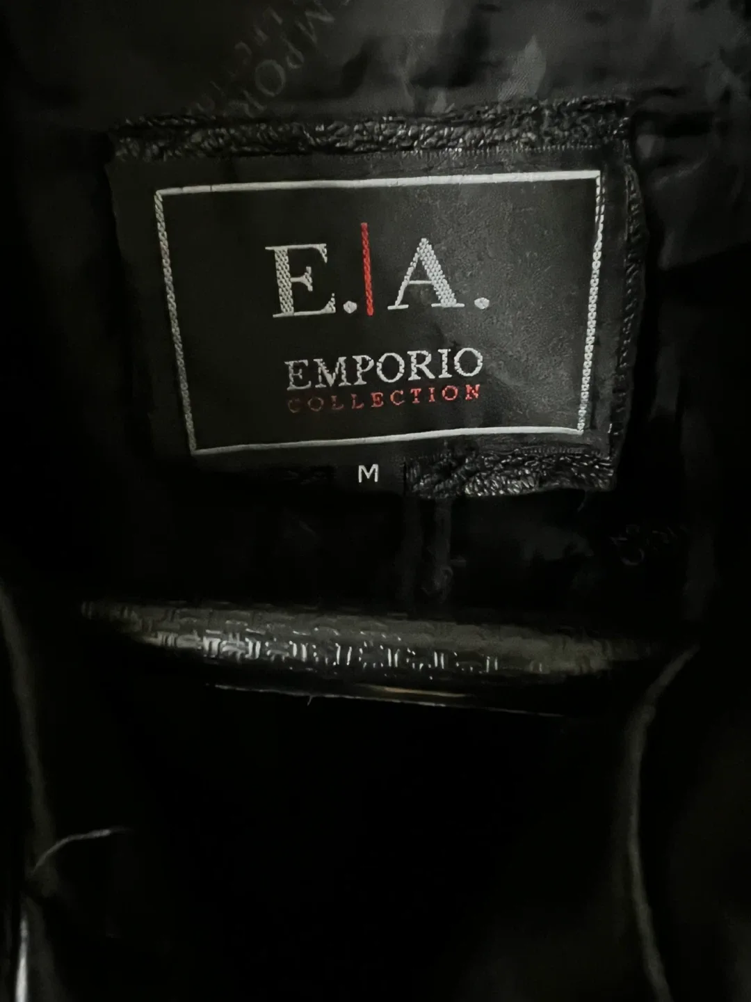 Emporio Collection Black Leather Jacket - Size M image indicator(2)