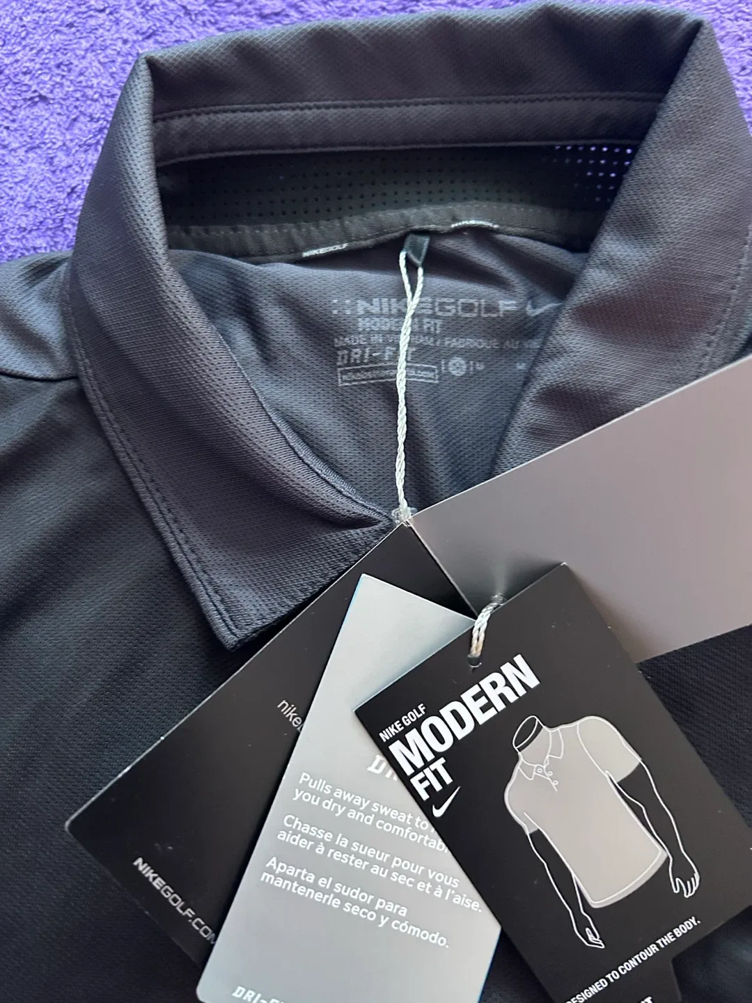 New Nike Golf Dri-FIT Polo Shirt - Men's Medium image indicator(10)