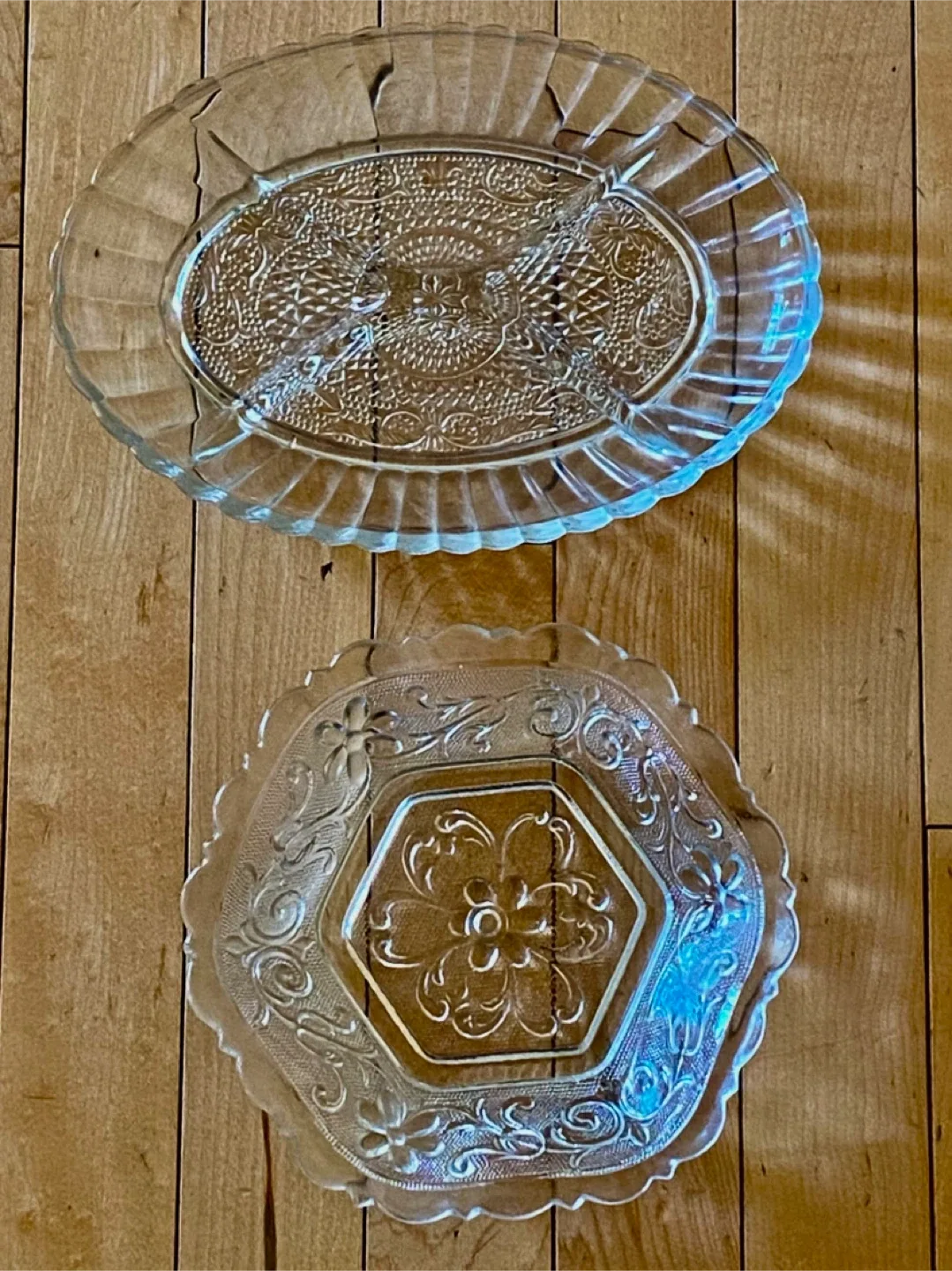 Free Vintage Embossed Glass Serving Dishes thumbnail