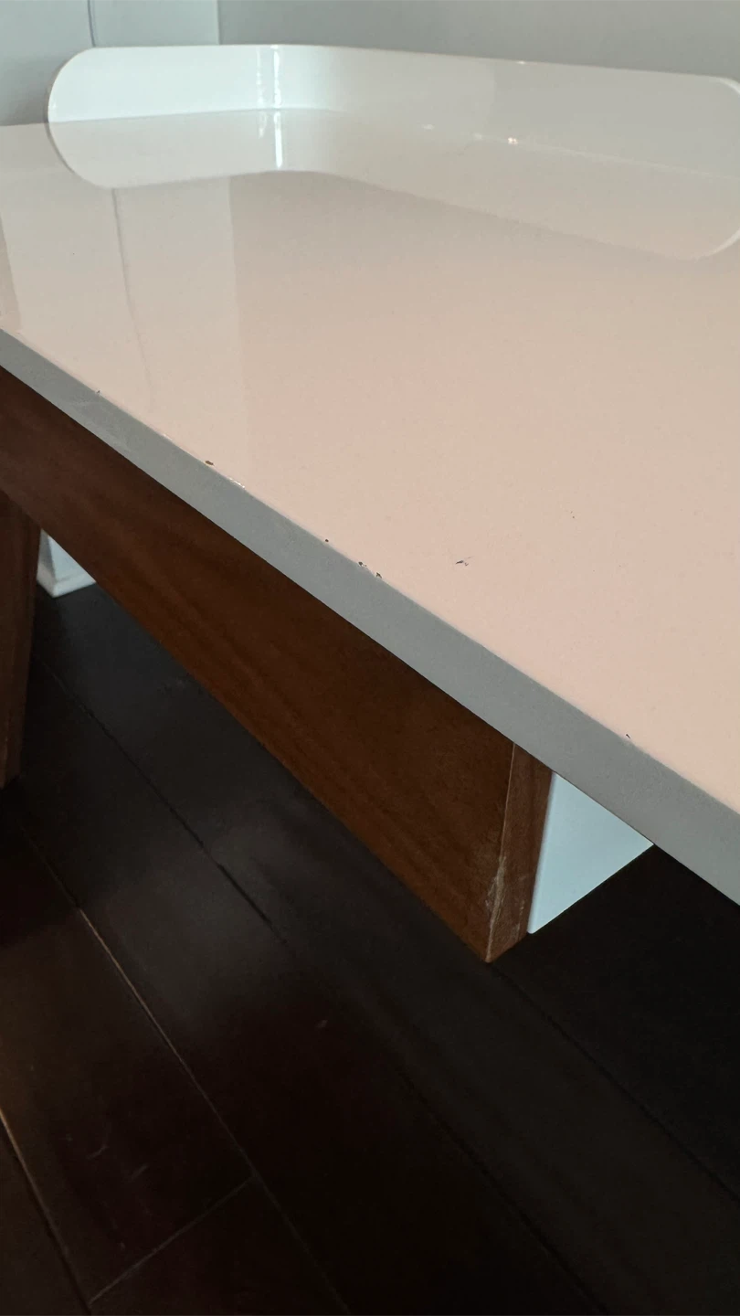 White & Wood Desk - Some Wear - photo 2