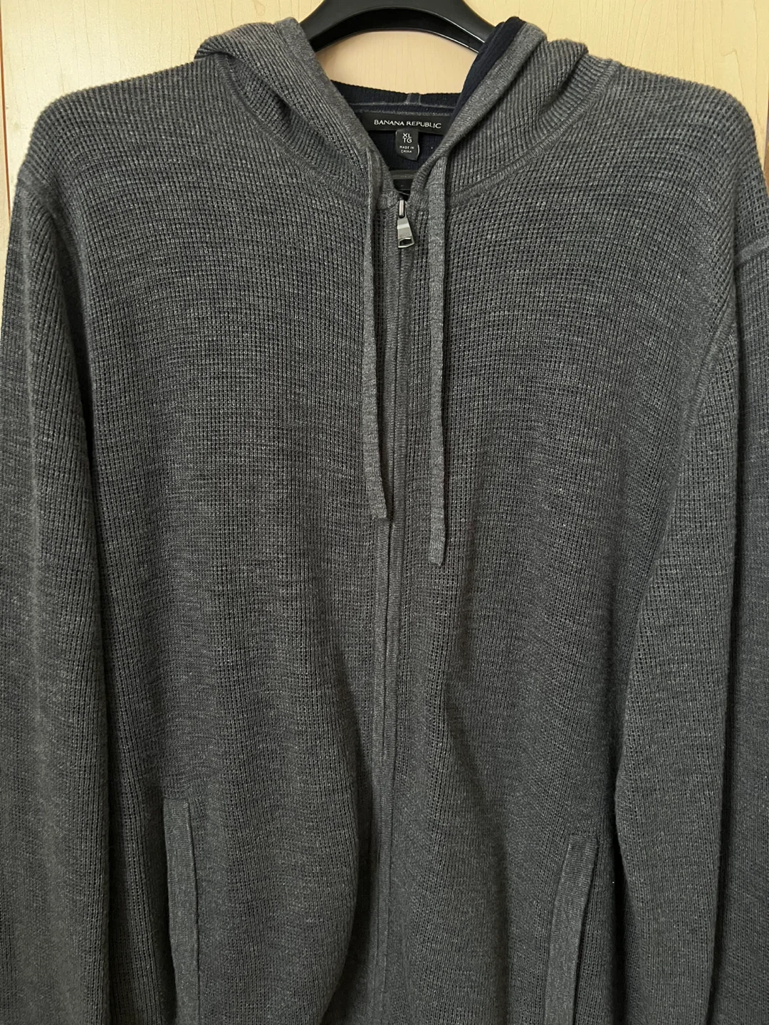 Banana Republic XL Gray Full Zip Hoodie