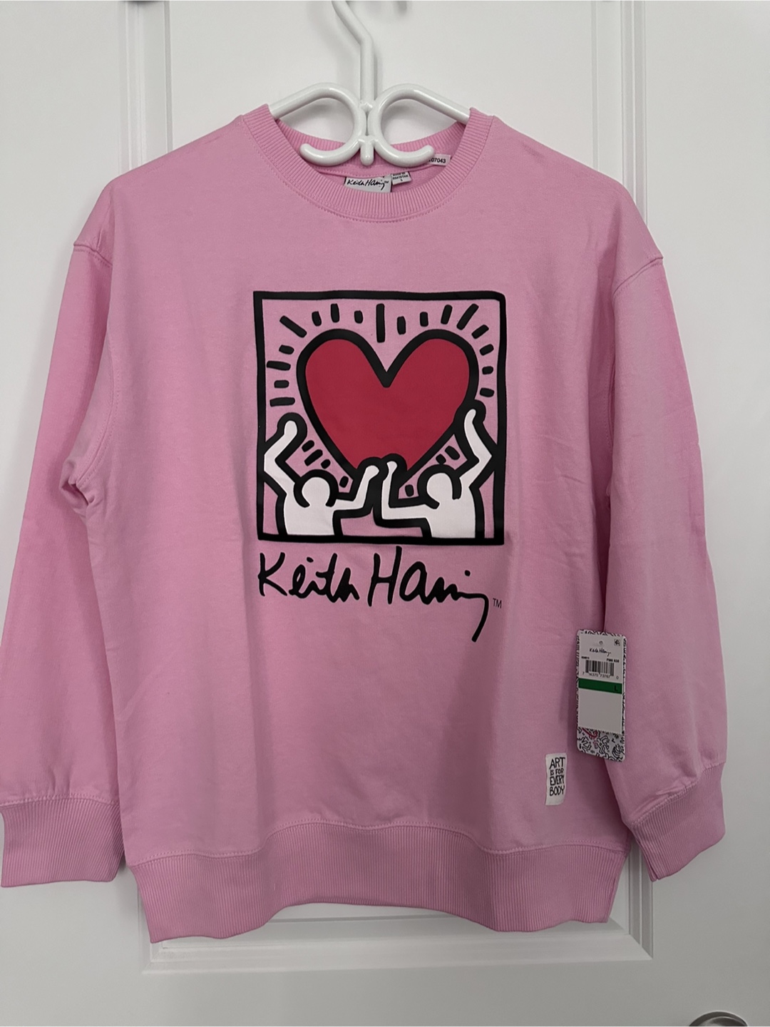 Keith Haring Pink Sweatshirt - Youth Size L