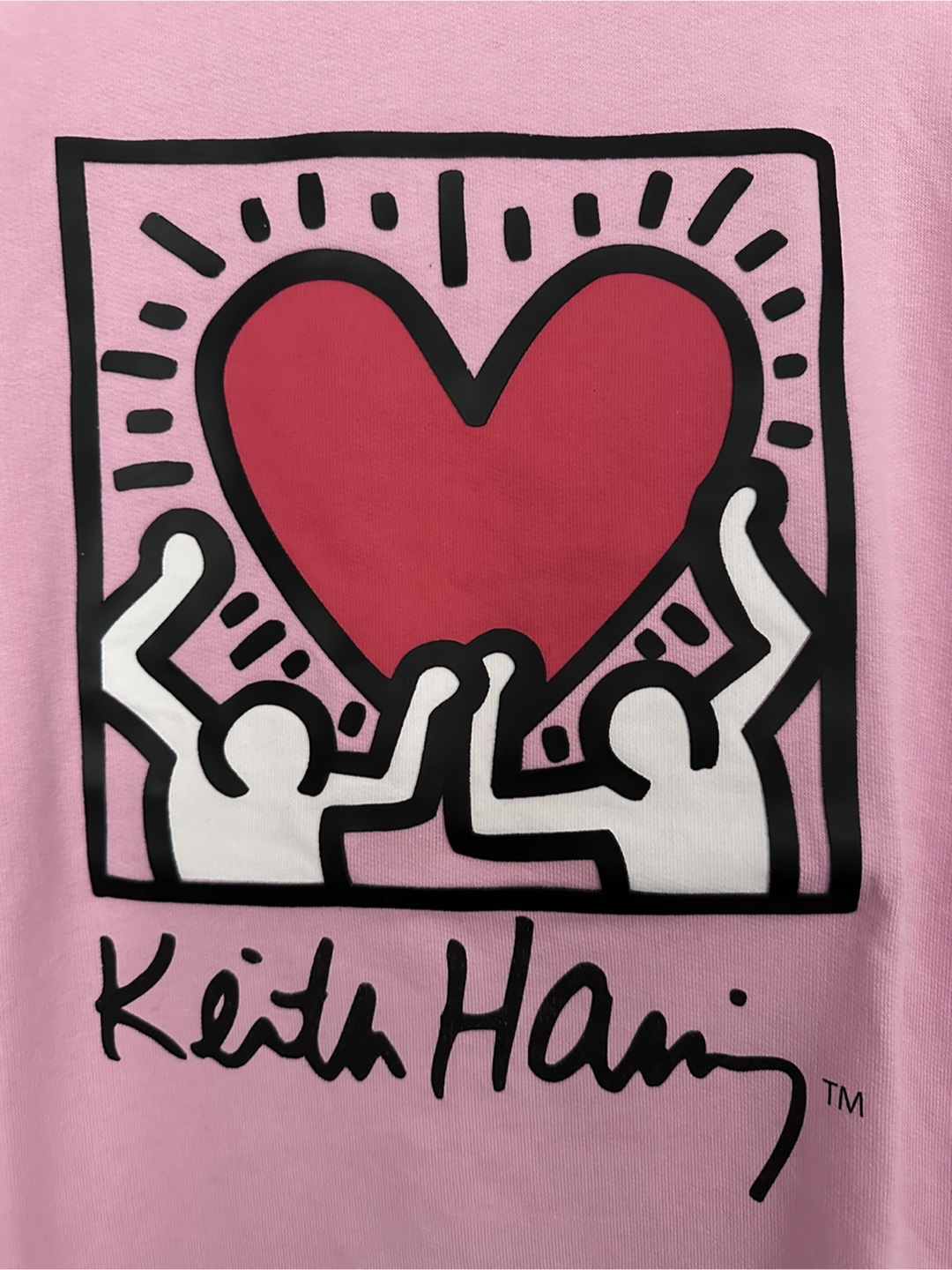 Keith Haring Pink Sweatshirt - Youth Size L - photo 2