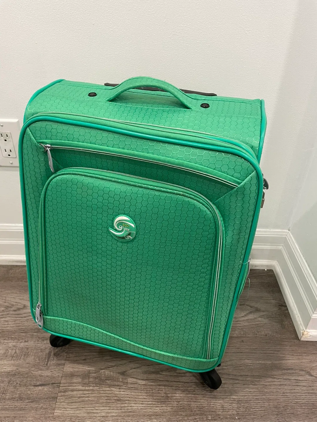 Ecolite Green Carry-On Suitcase thumbnail