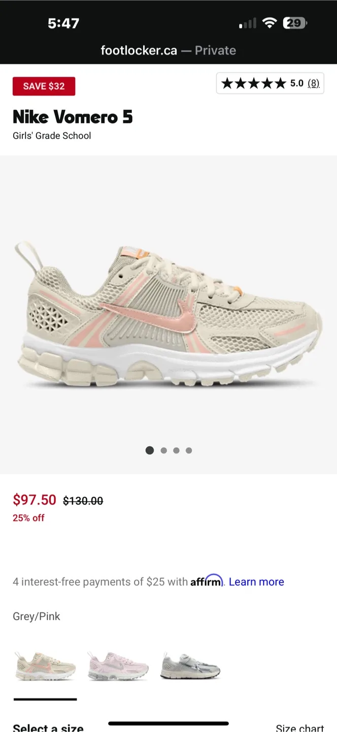 New Balance 530 White/Pink Women's Size 5 image indicator(6)