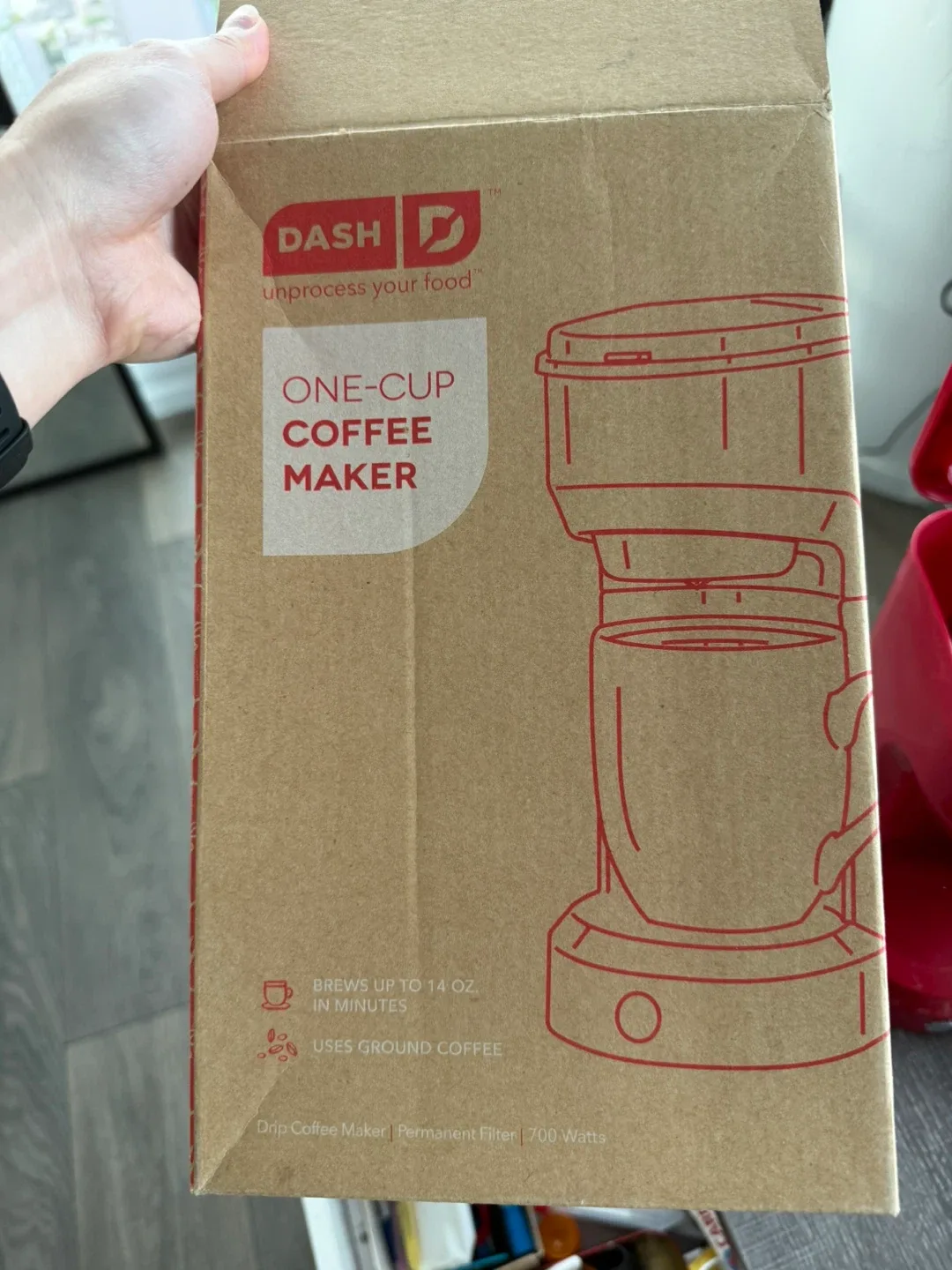 DASH One-Cup Coffee Maker - Red image indicator(3)