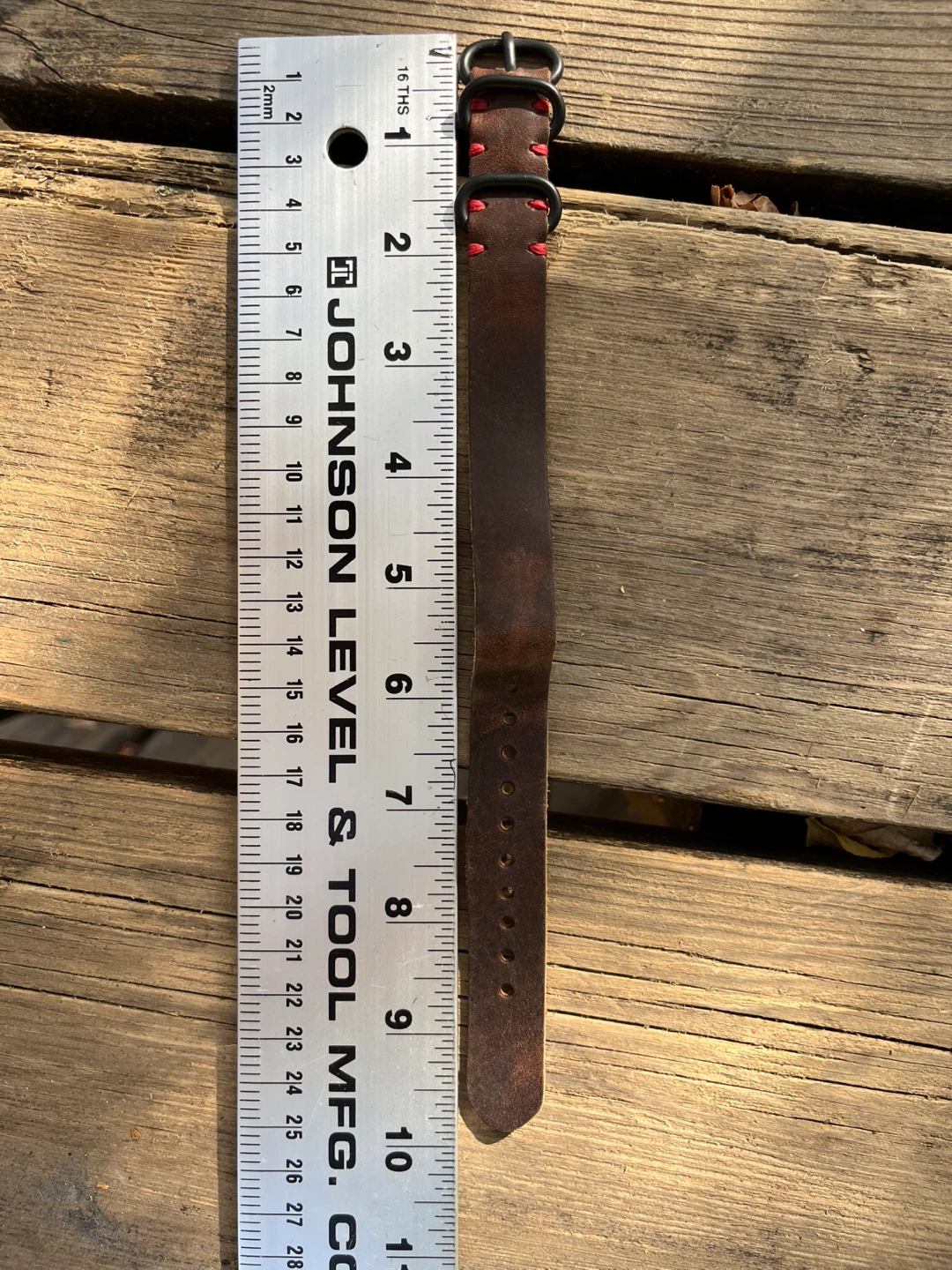 Leather Watch Strap - Brown - photo 2