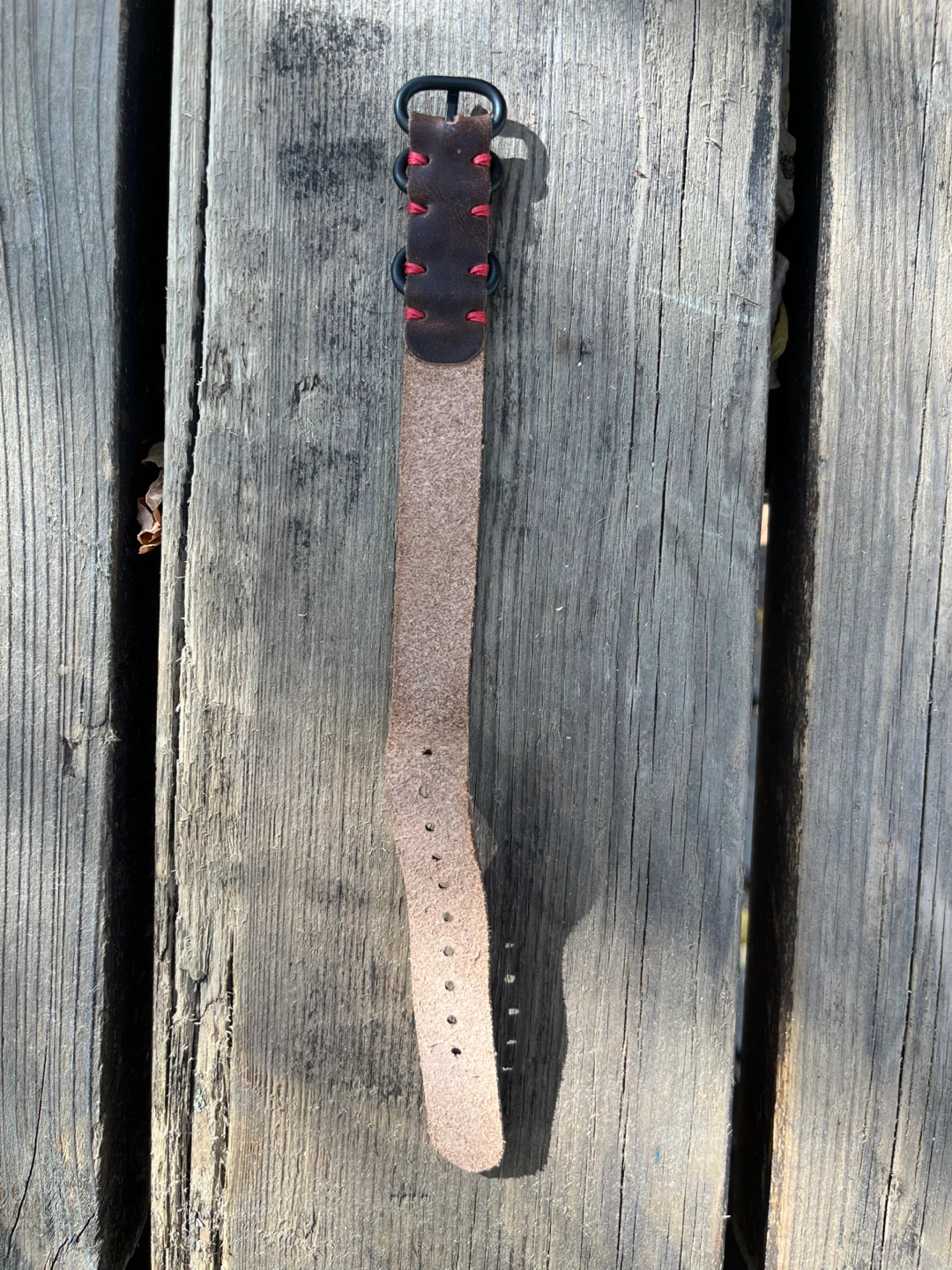 Leather Watch Strap - Brown - photo 3