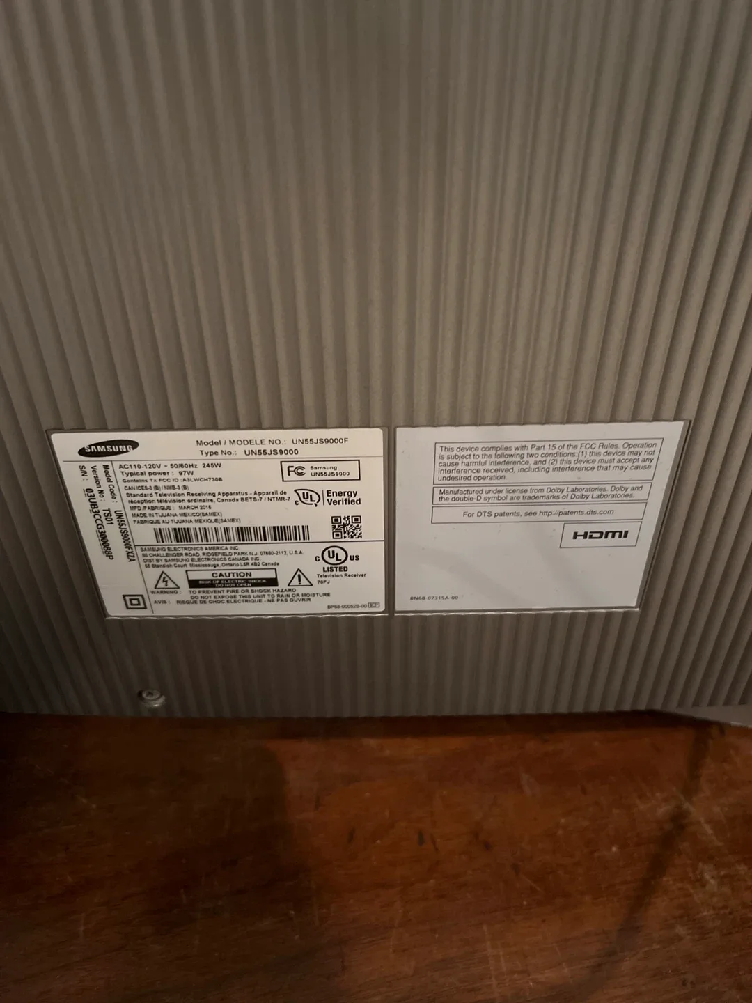 Samsung 55" Smart LED TV UN55JS9000 image indicator(3)