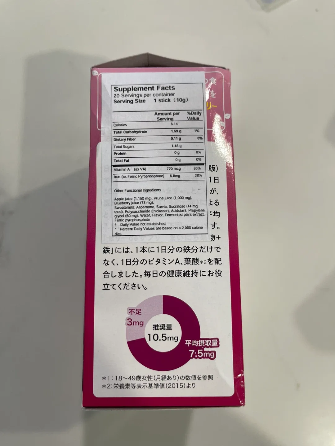 Fine Japan Fruit + Iron Jelly Supplement image indicator(2)