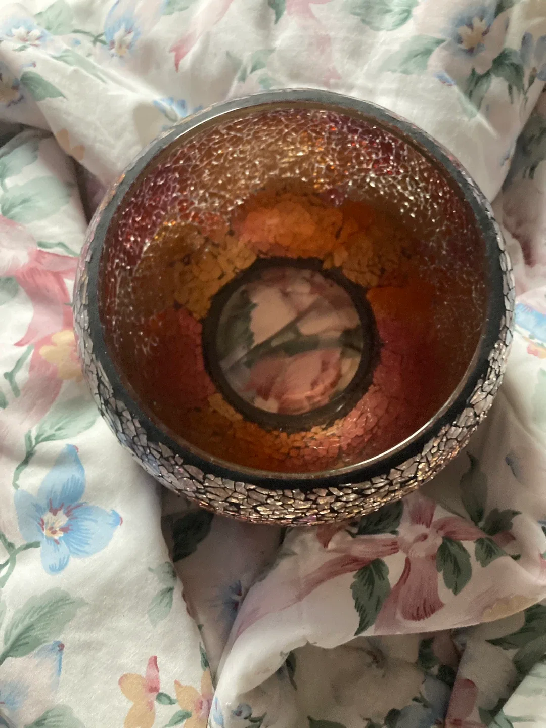 Mosaic Glass Candle Holder image indicator(2)