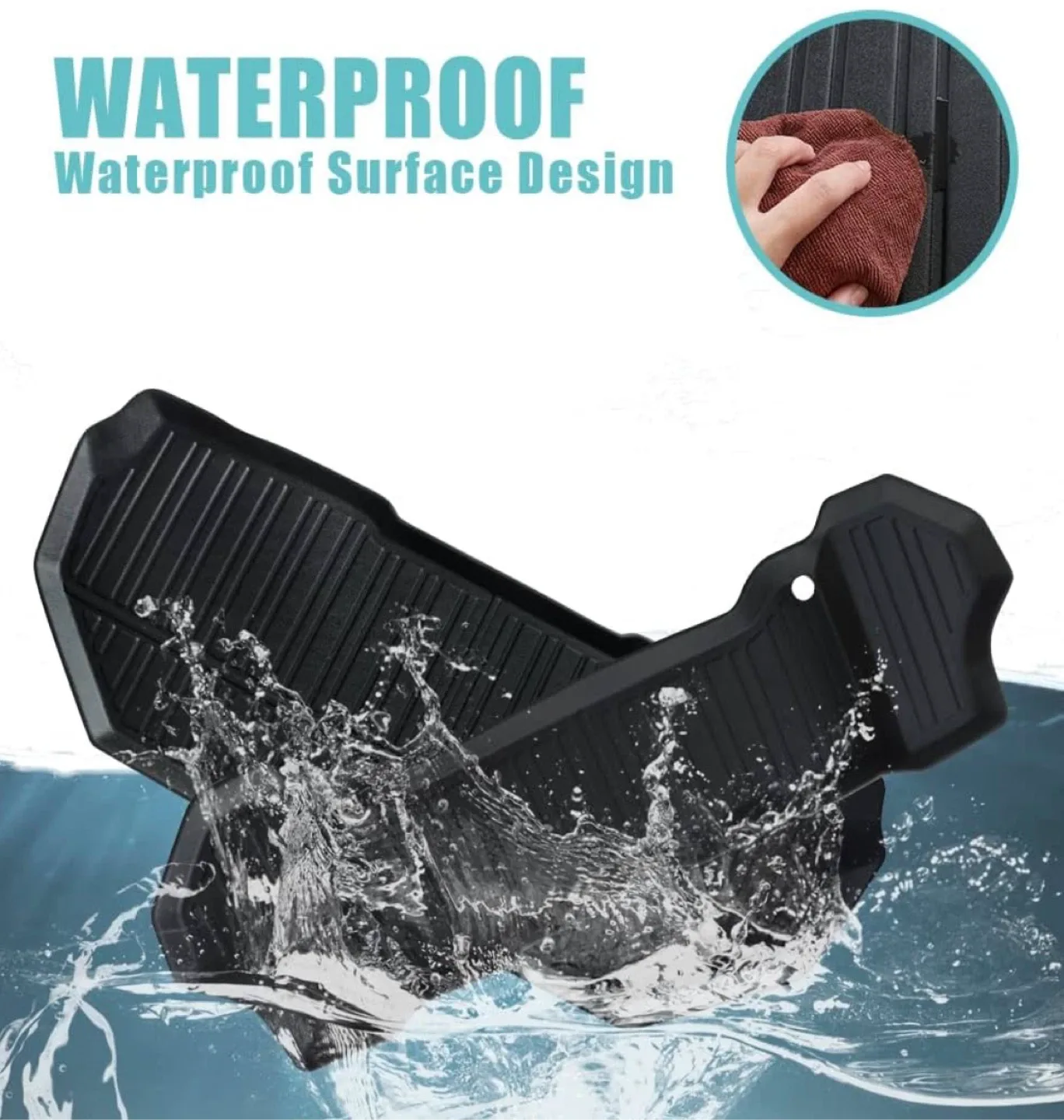 2022-2024 Rivian R1T R1S Front Trunk Mat (Upper + Lower Layer) image indicator(6)