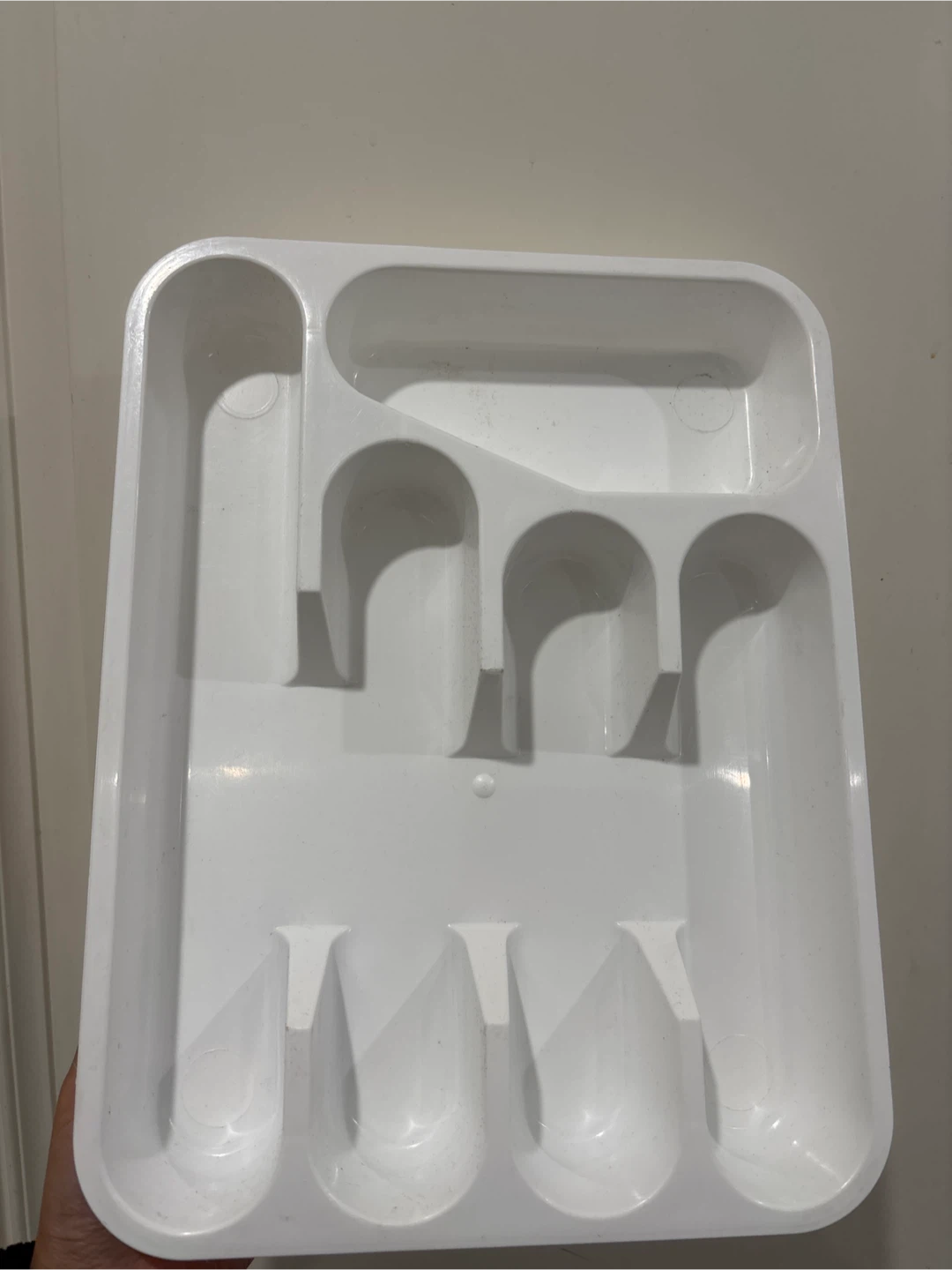 White Cutlery Tray Organizer