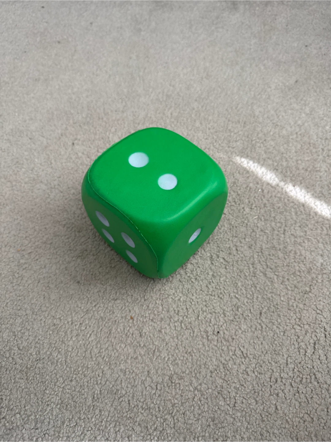 Big squishy foam dice
