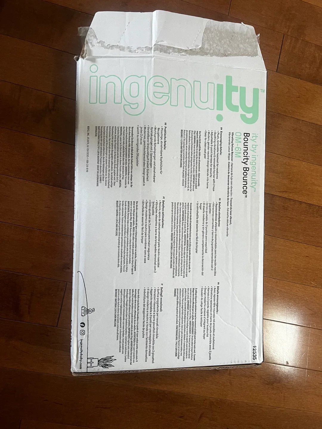 Ingenuity Bouncity Deluxe Baby Bouncer image indicator(3)