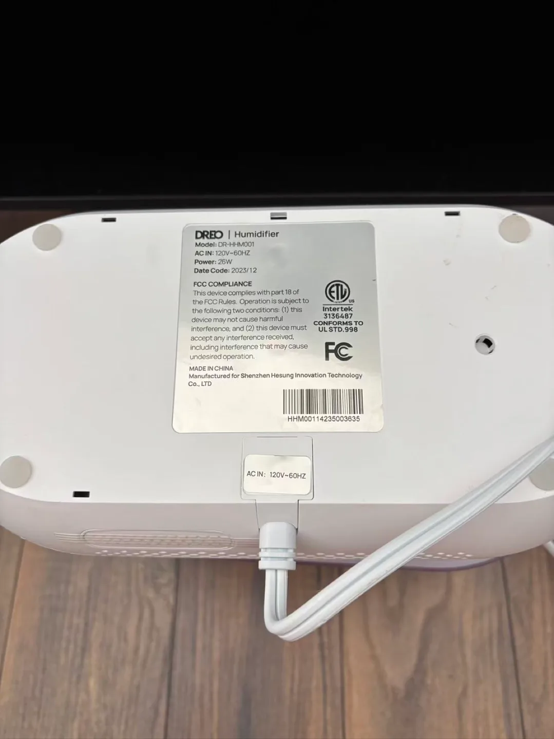 Dreo HM311S Humidifier - Cool Mist, White image indicator(4)