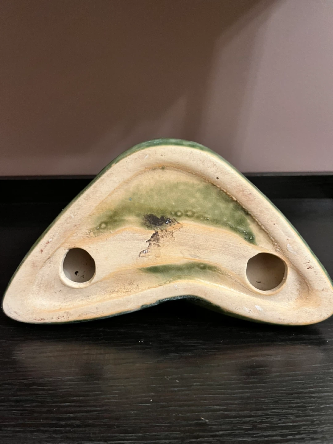 Yoga Meditation Frog Figurine - Green Ceramic - photo 3