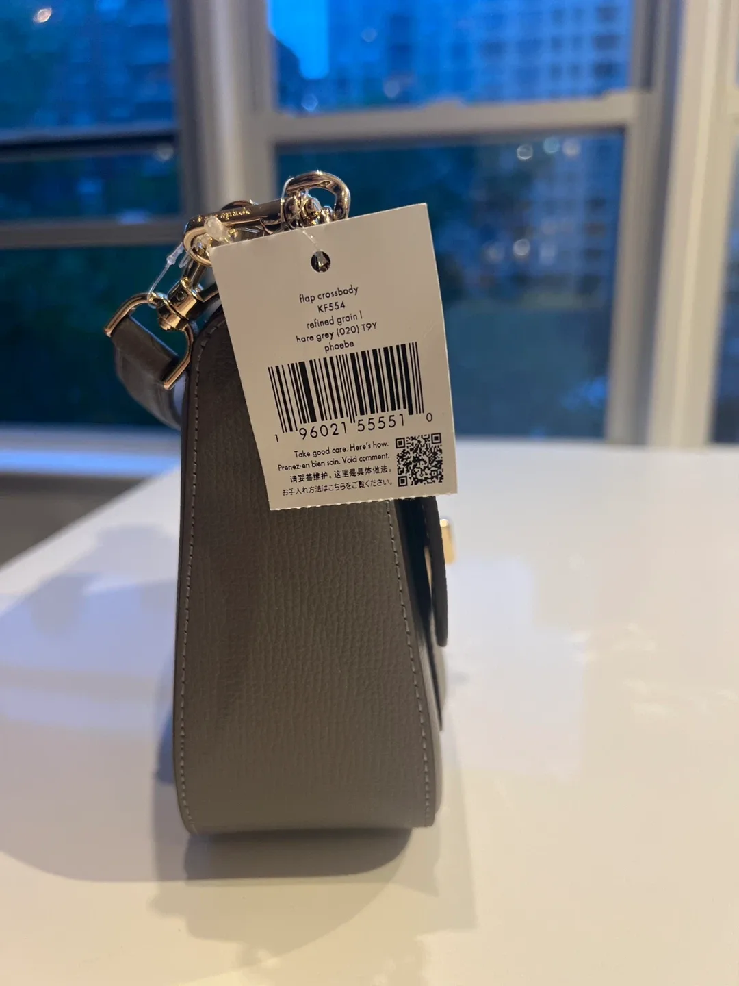 [BRAND NEW] Kate Spade Flap Crossbody - Hare Grey image indicator(2)