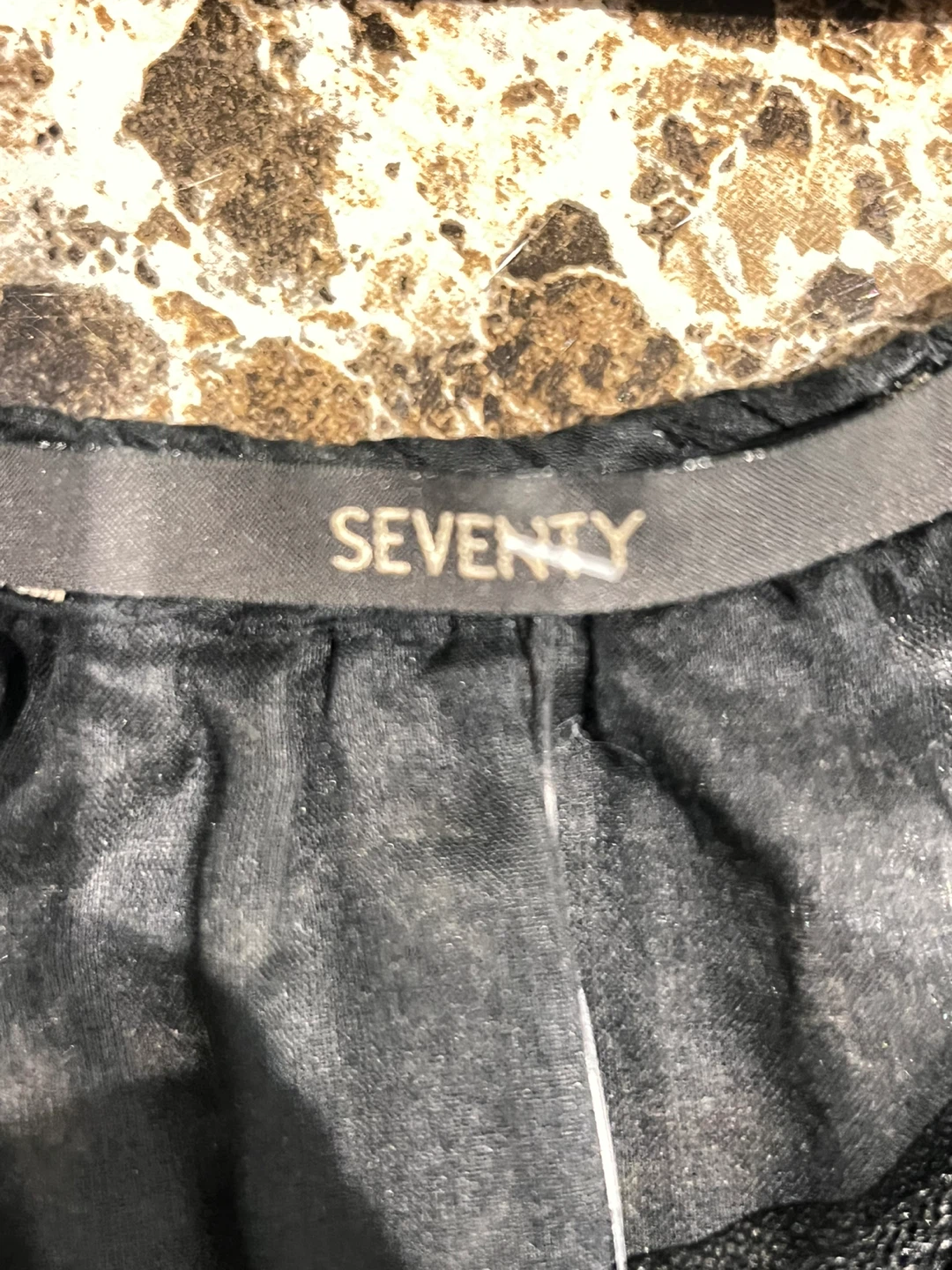 Seventy Black Floral Top - Made in Italy - photo 3