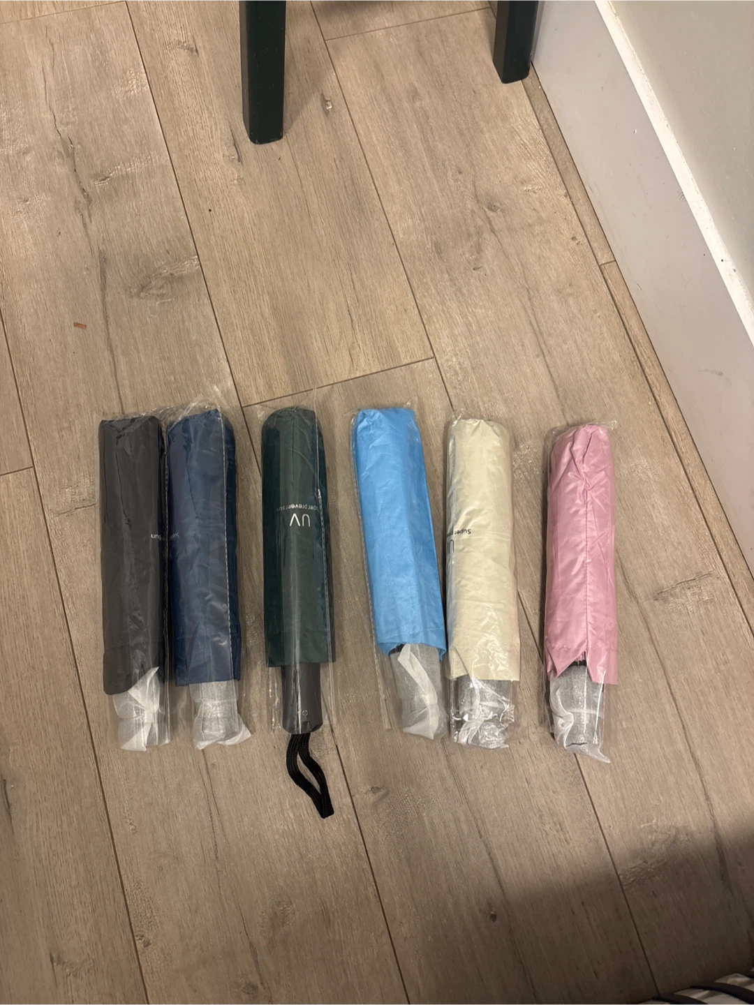 Compact Travel Umbrella - Assorted Colours