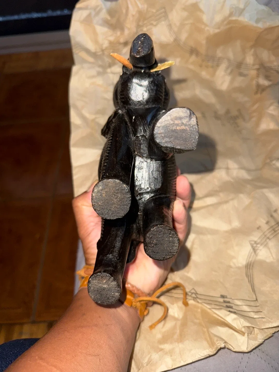 Wooden Carved Elephant Figurine image indicator(7)