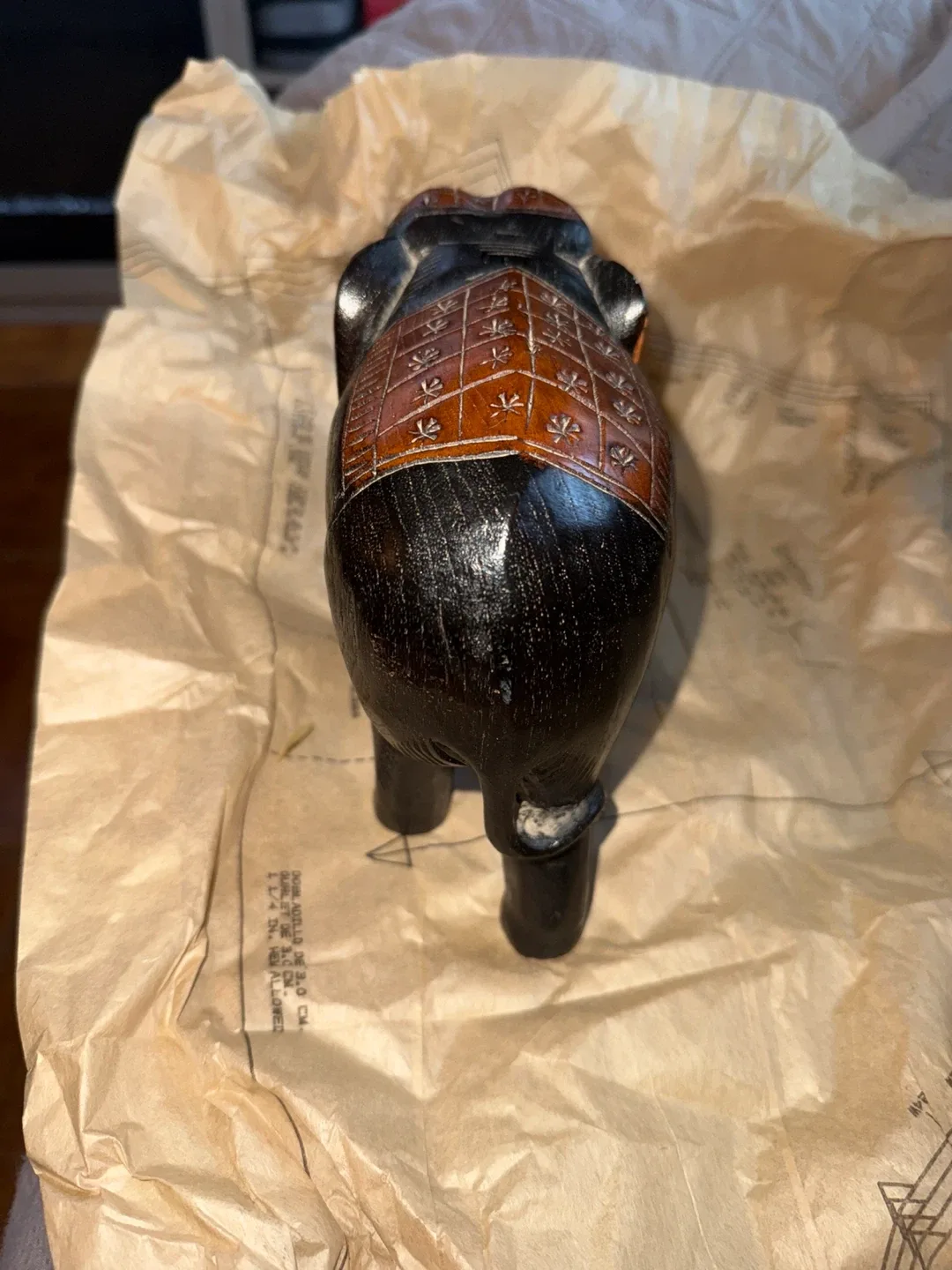 Wooden Carved Elephant Figurine image indicator(5)