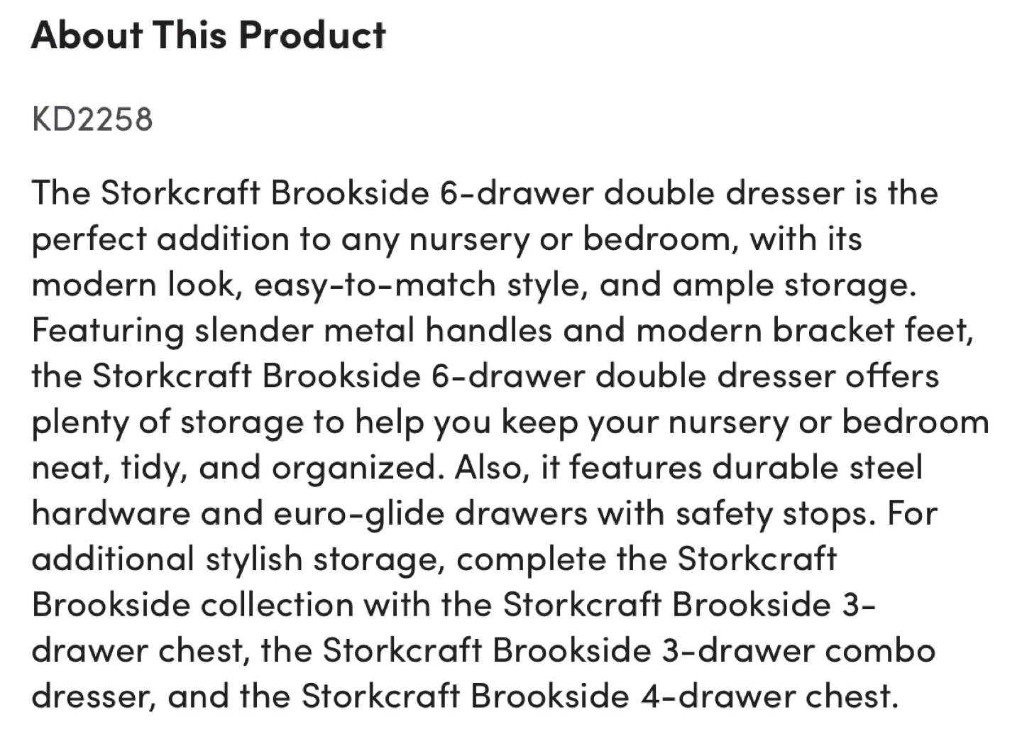 Storkcraft Brookside 6-Drawer Double Dresser - photo 5