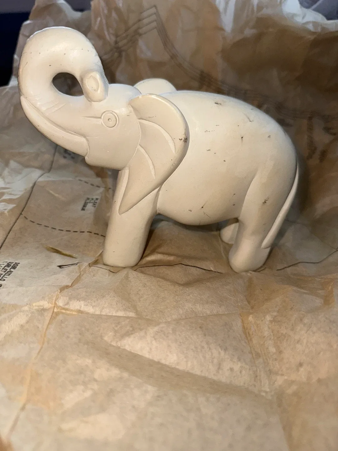 Elephant marble Figurine - Home Decor image indicator(2)