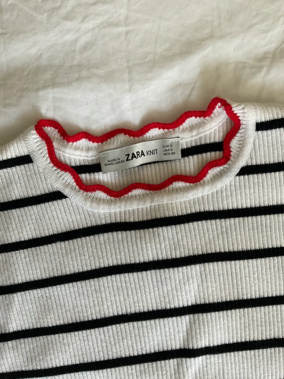 Zara Knit Striped Top - Size S image indicator(2)