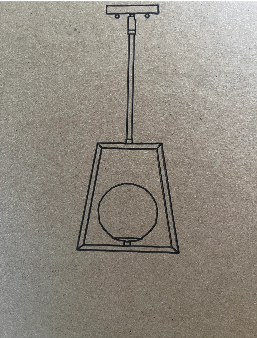 Gold Pendant Light - New in Box! - photo 2