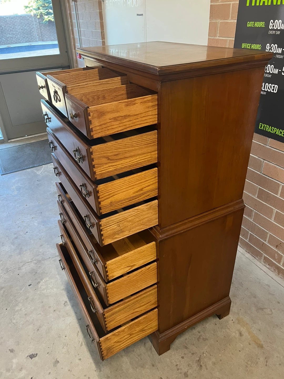 Wooden Tallboy Dresser - photo 3