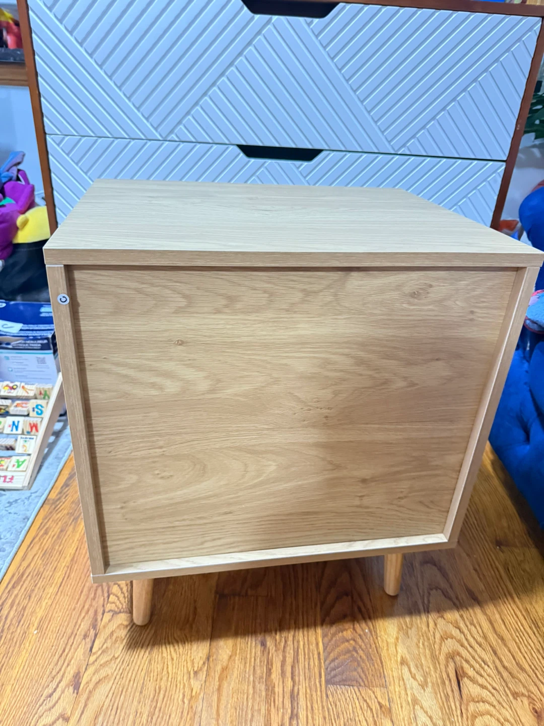 Wood Nightstand with Drawer - photo 5