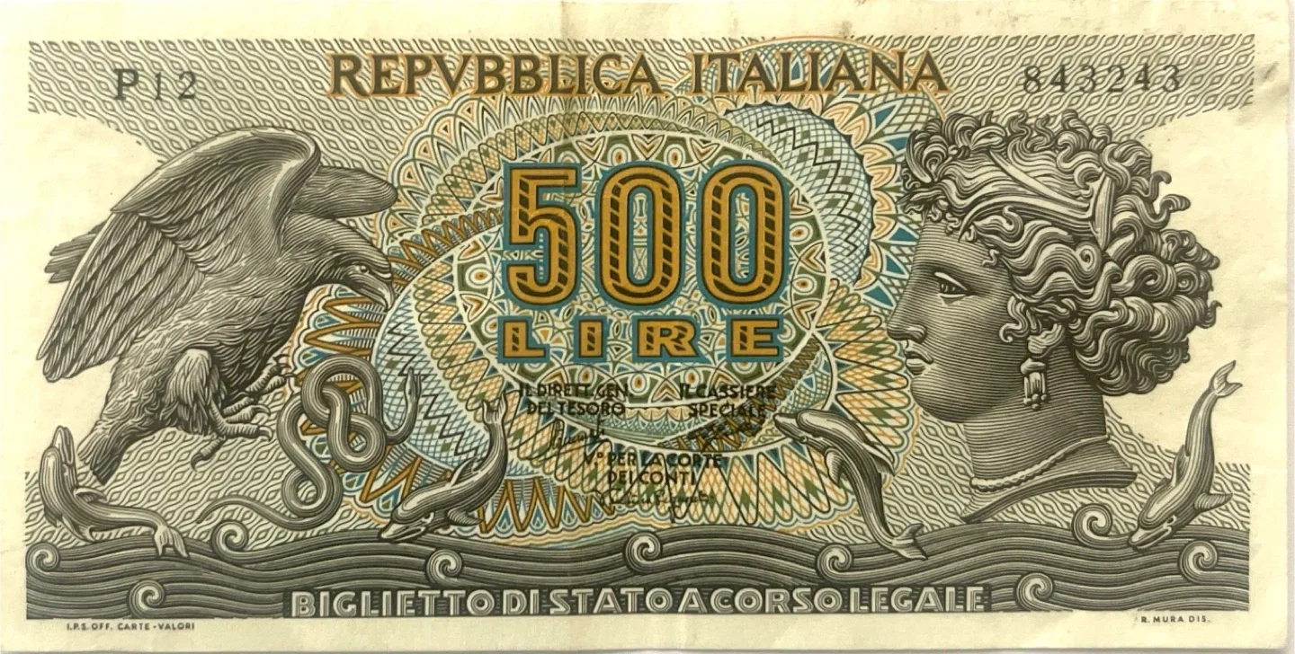 500 lire | Italy - 1966 thumbnail