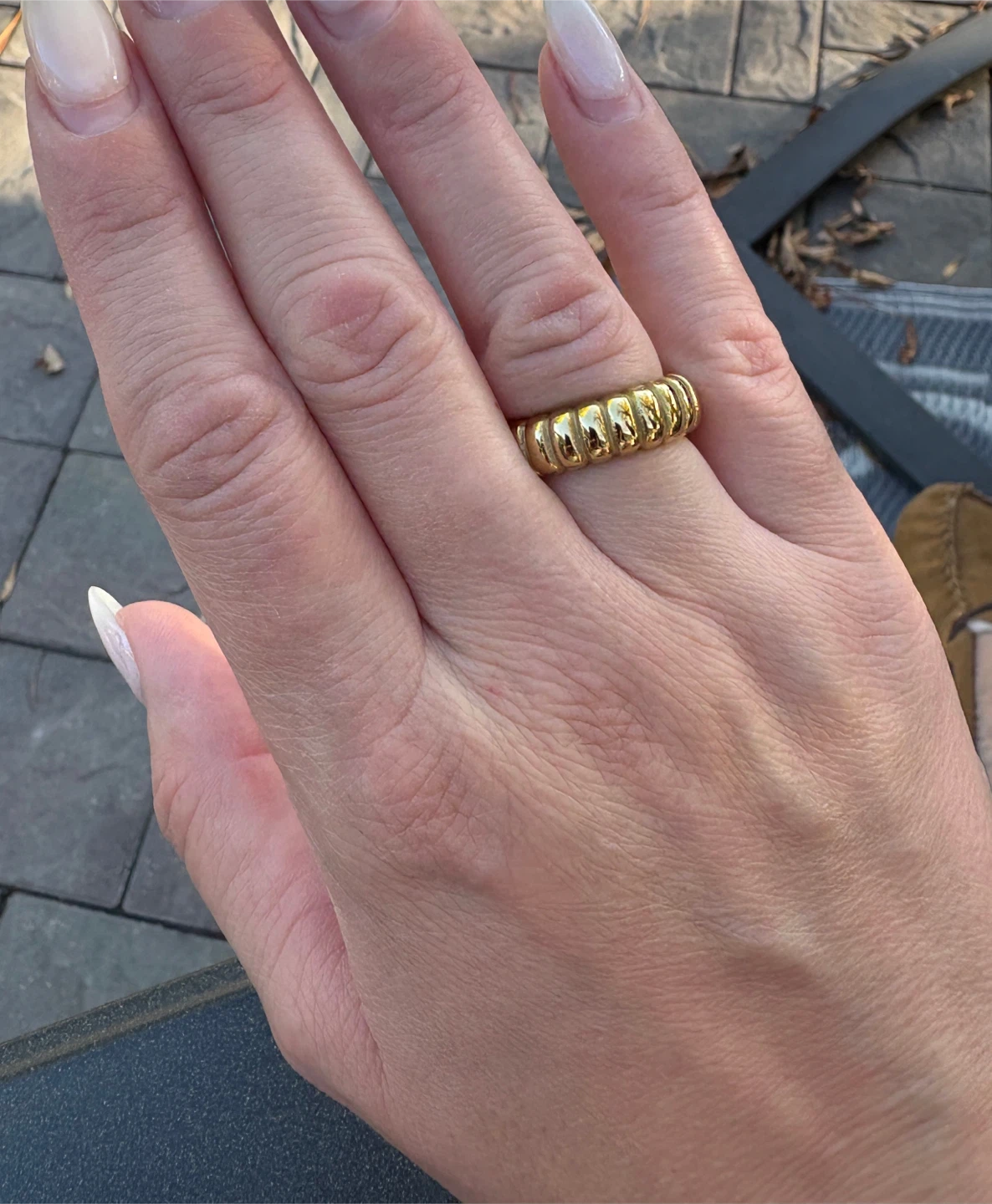 Chunky Gold Plated Ring