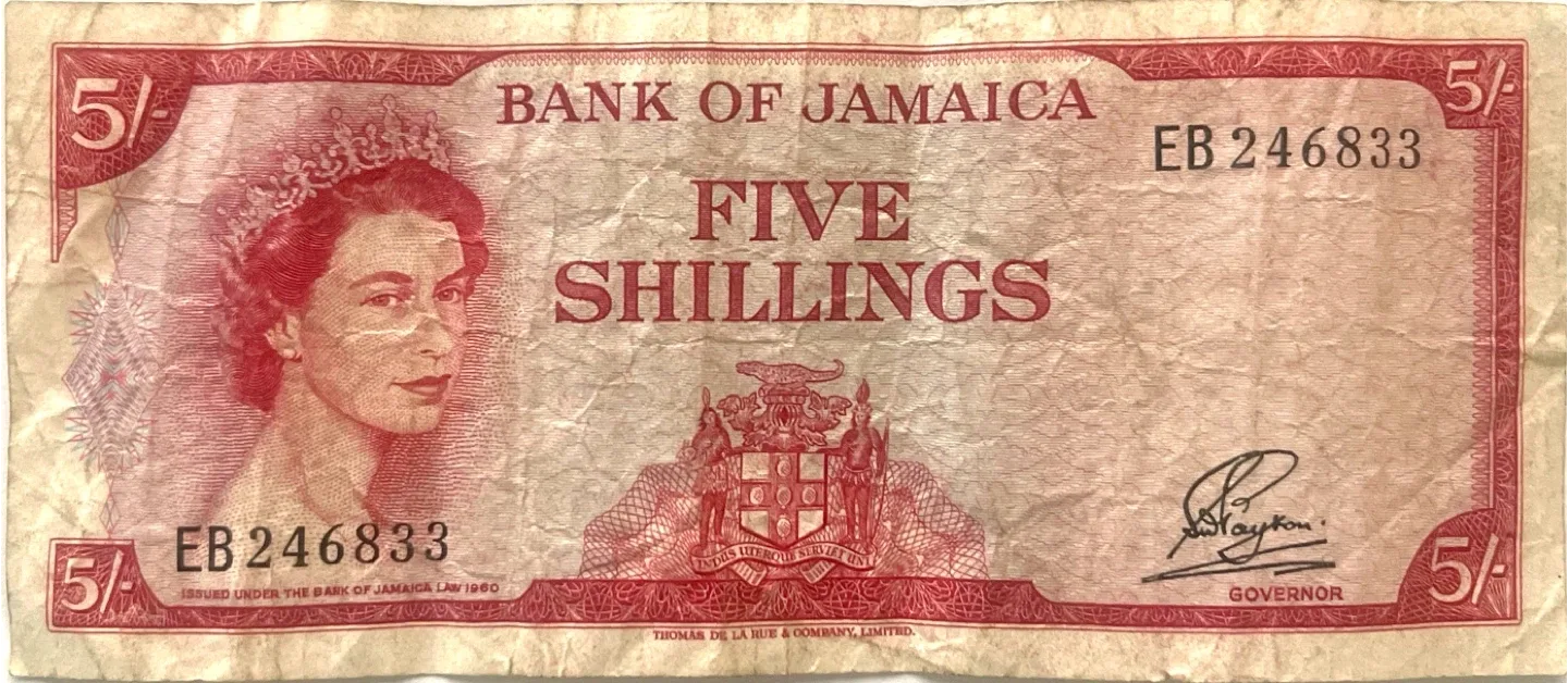 5 shillings | Jamaica - 1960 thumbnail