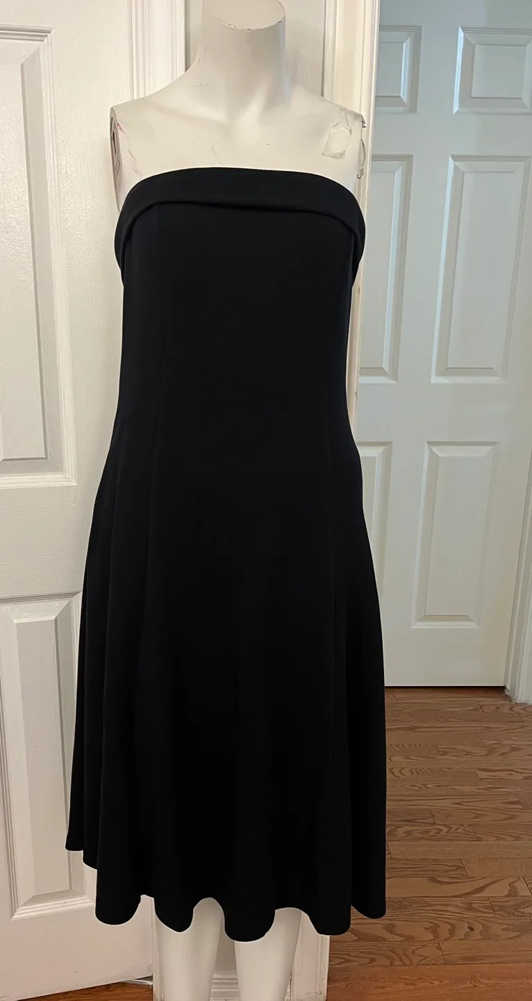 Newshows Black Strapless Dress - Size L image indicator(9)