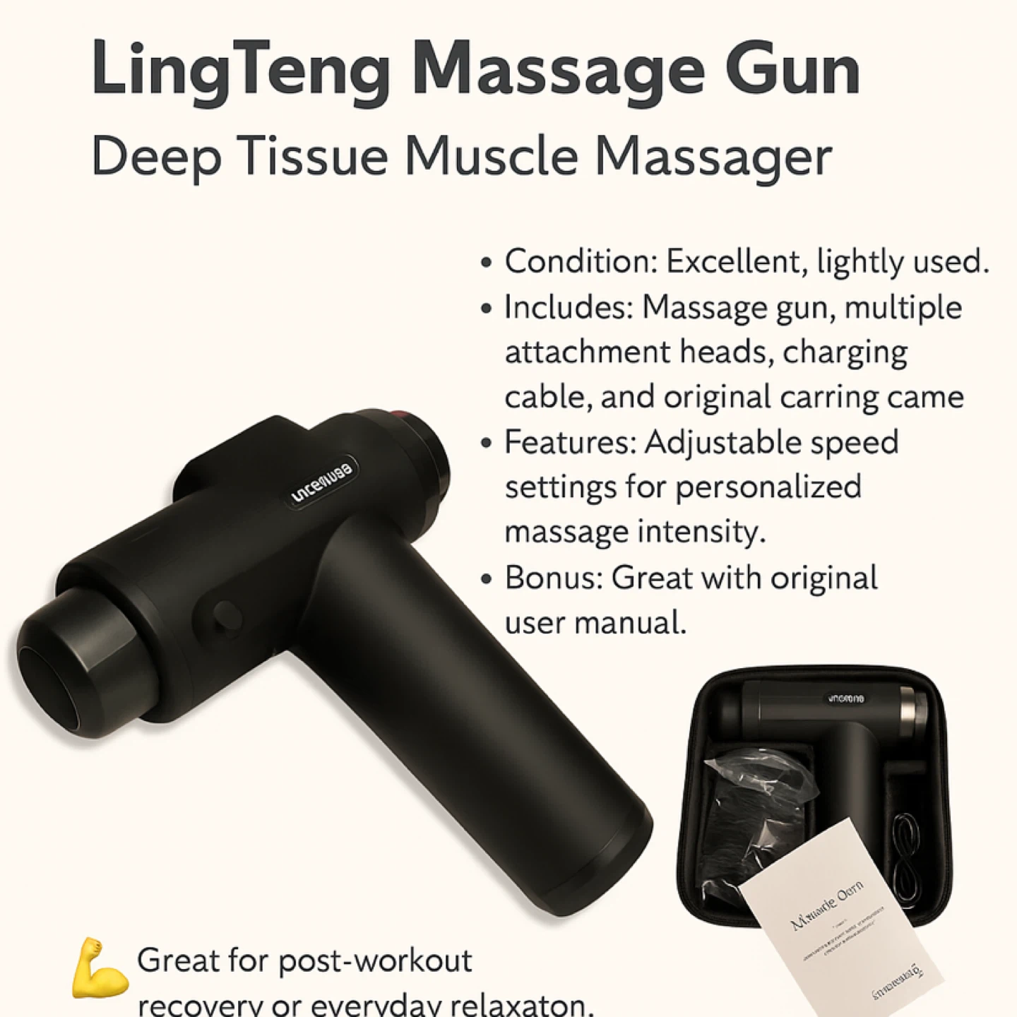 LingTeng Massage Gun – Deep Tissue Muscle Massager