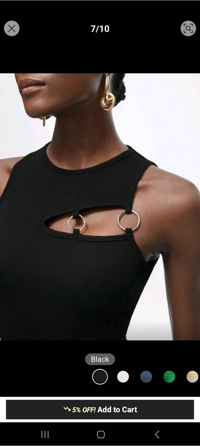 Black Top w/ Ring Detail NEW thumbnail