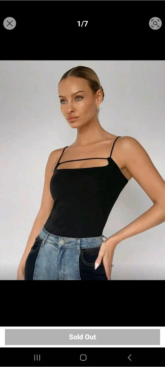 Black tank top NEW thumbnail