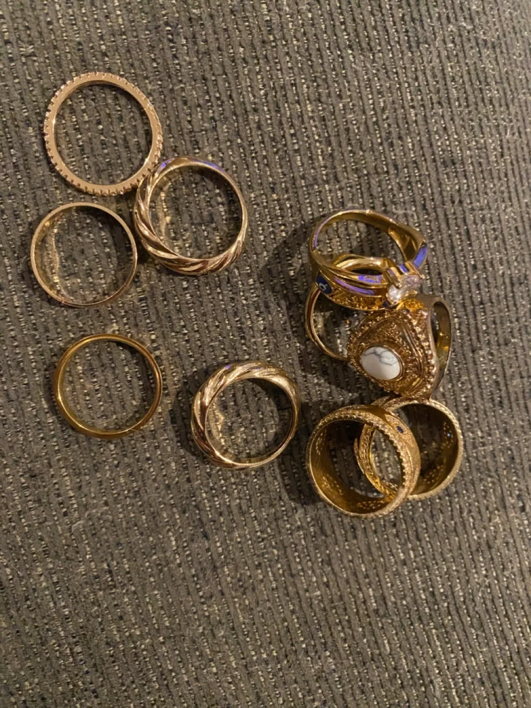 Assorted Gold Rings - Variety of Styles 10each image indicator(2)