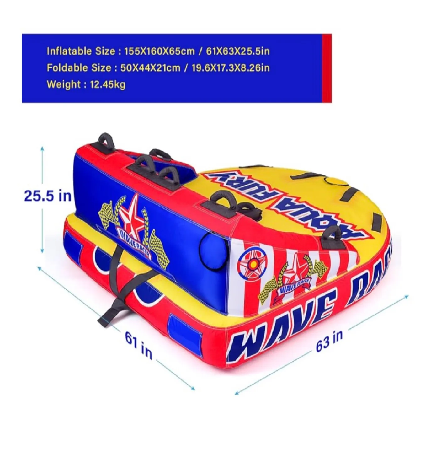 Aqua Fury Towable Tube - brand new (never used) image indicator(3)