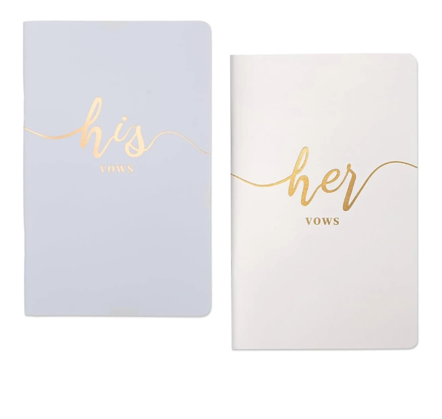 Vekola Vow Books for Wedding His and Hers