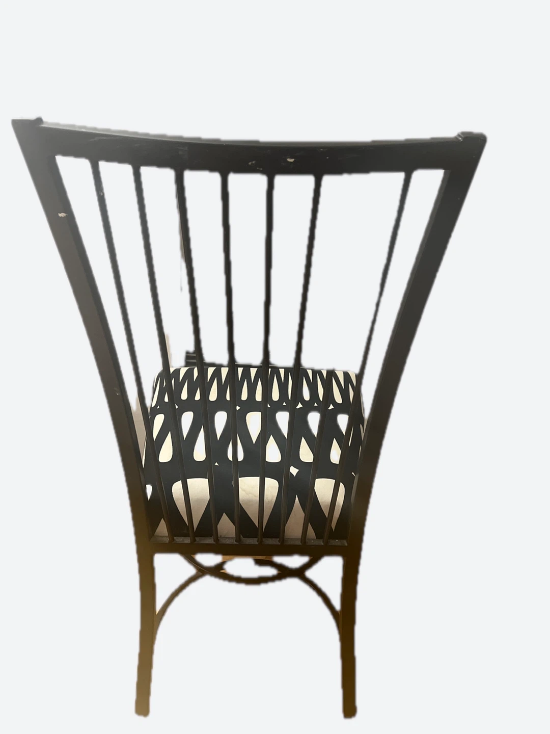 Black & White Patterned Dining Chair - photo 4